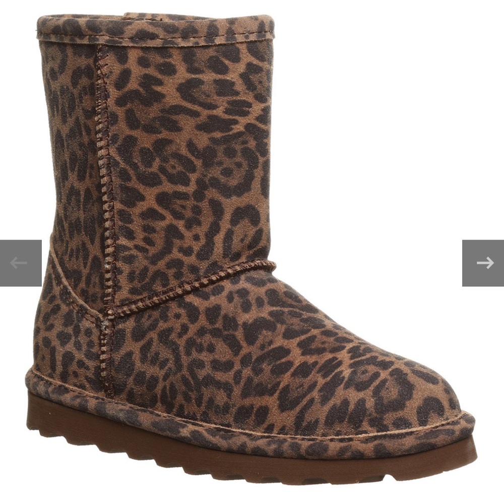 BearPaw Leopard Youth Boots